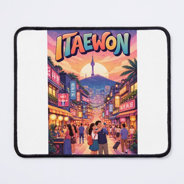 Item preview, Itaewon Nightscape – Seoul’s Global Village Under Namsan Tower designed and sold by Aryabek.