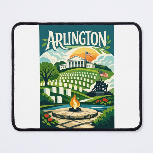 Item preview, Arlington Hilltop Tribute – Memorials, Eternal Flame & National Pride designed and sold by Aryabek.