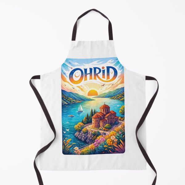 Item preview, Ohrid Lake Sunset – Church of St. John & Balkan Heritage designed and sold by Aryabek.