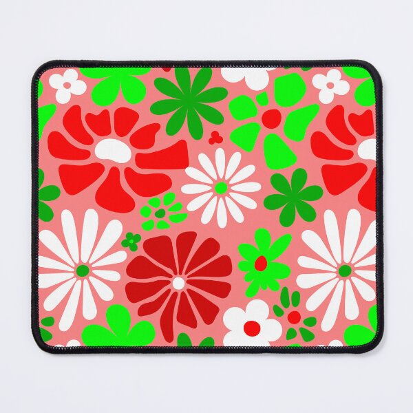 Item preview, vintage christmas groovy 1960s floral designed and sold by Gossip Rag.