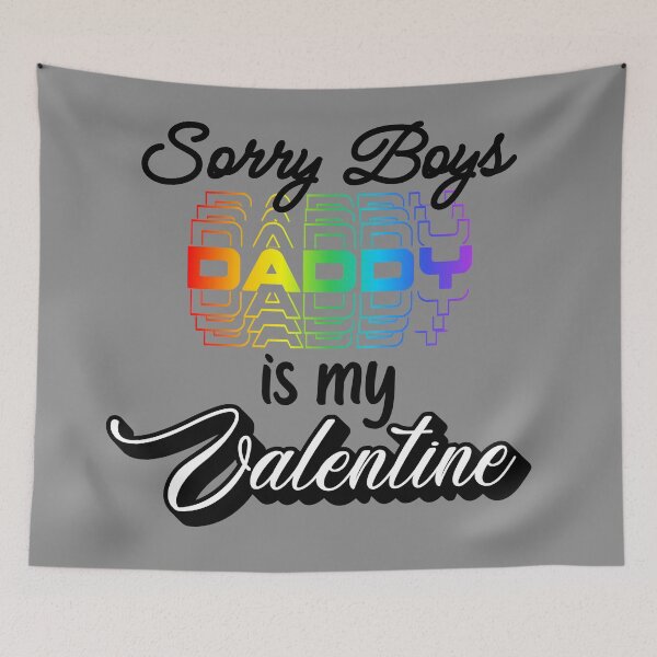 Item preview, Sorry Boys Daddy Valentine LGBTQ+ designed and sold by Laymela Underground.