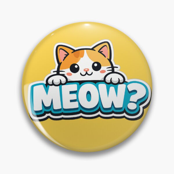 Item preview, Cute Peekaboo Kitty “MEOW?” designed and sold by Masha_D.