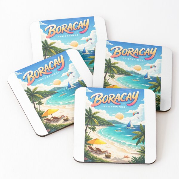 Item preview, Boracay White Beach Escape – Station 1 Views, Coconut Drinks & Island Life designed and sold by Aryabek.