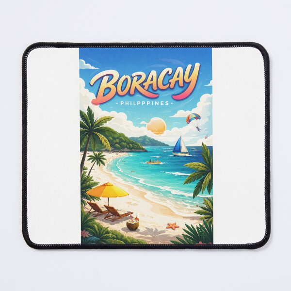 Item preview, Boracay White Beach Escape – Station 1 Views, Coconut Drinks & Island Life designed and sold by Aryabek.
