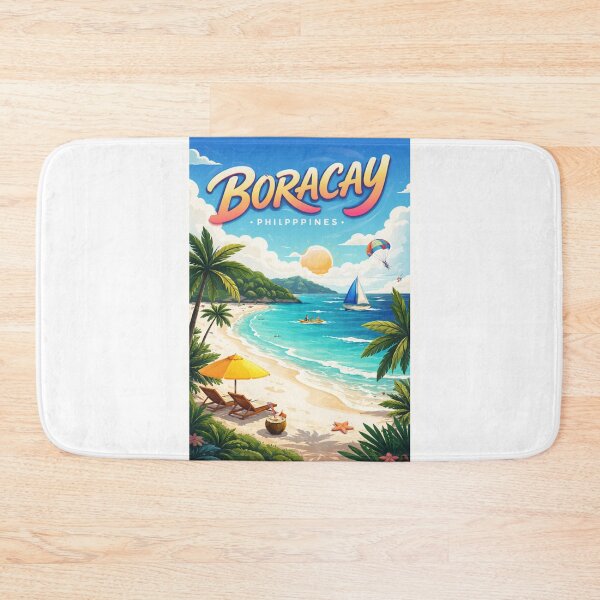 Item preview, Boracay White Beach Escape – Station 1 Views, Coconut Drinks & Island Life designed and sold by Aryabek.