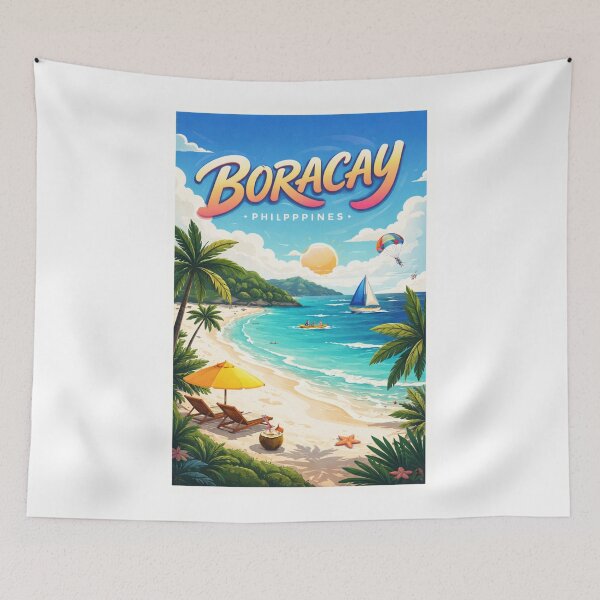 Item preview, Boracay White Beach Escape – Station 1 Views, Coconut Drinks & Island Life designed and sold by Aryabek.
