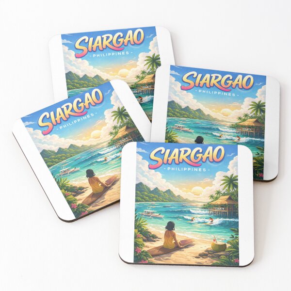 Item preview, Siargao Sunset Watch – Cloud 9 Surfers, Boats & Coconut Paradise designed and sold by Aryabek.