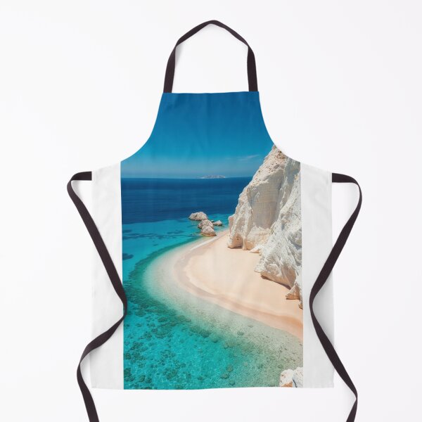 Item preview, Secluded Tropical Beach With White Limestone Cliffs designed and sold by Vida e Arte.