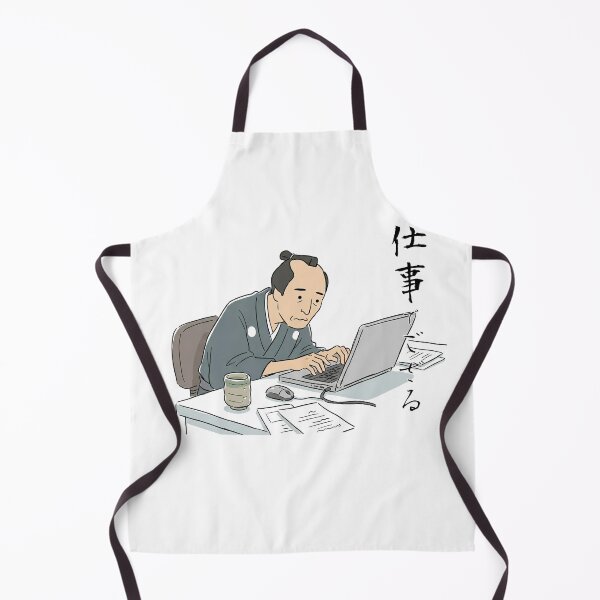Item preview, Samurai Office Worker - Chased by Deadlines "I am Working" (Funny Salaryman Parody) designed and sold by tempura-empire.