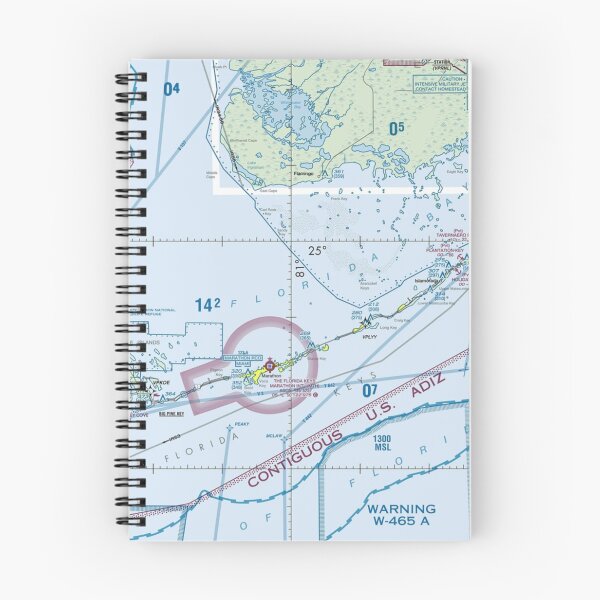 Item preview, FloridaKeys VFR sectional Chart Marathon Airport airnav kmth designed and sold by PilotandPlane.