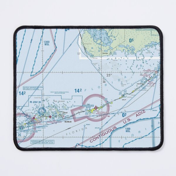 Item preview, FloridaKeys VFR sectional Chart Marathon Airport airnav kmth designed and sold by PilotandPlane.