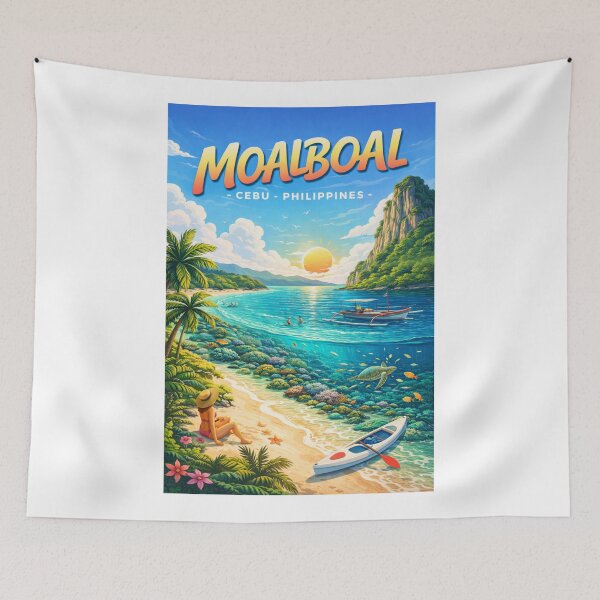 Item preview, Moalboal Coastal Escape – White Beach, Coral Reefs & Sunset Bliss designed and sold by Aryabek.