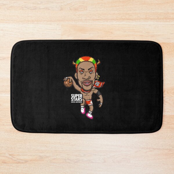 Item preview, Super Stars  Dennis Rodman Retro Basketball Cartoon Art – Funky NBA Legend Illustration designed and sold by PJDRAW.
