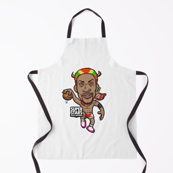 Item preview, Super Stars Dennis Rodman Retro Basketball Cartoon Art – Funky NBA Legend Illustration designed and sold by PJDRAW.