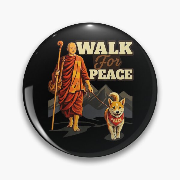 Item preview, Peace Walking Monks And Aloka Dog Walk For Peace designed and sold by ohmylore-arts.