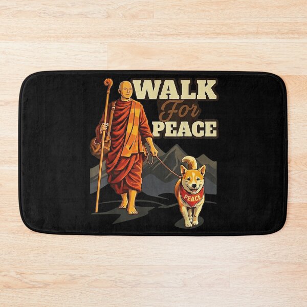 Item preview, Peace Walking Monks And Aloka Dog Walk For Peace designed and sold by ohmylore-arts.