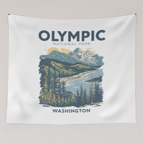 Item preview, Olympic National Park - Washington designed and sold by GoodOldVintage.
