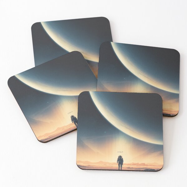 Item preview, ORBIT – Cinematic Space Art Print designed and sold by AtlasMuseStudio.