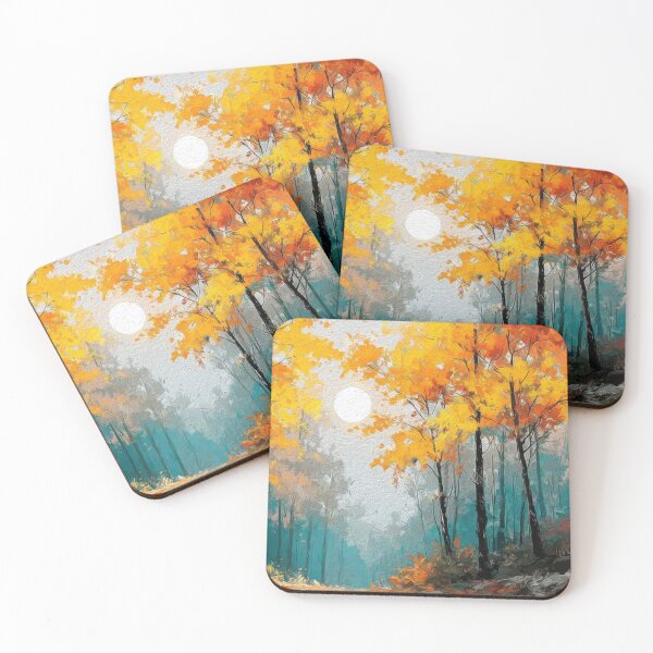 Item preview, SUNLIT STILLNESS IN AUTUMN WOODS designed and sold by ArtbyRolleen.