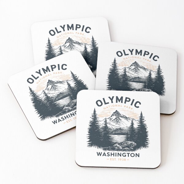 Item preview, Olympic National Park - Washington designed and sold by GoodOldVintage.