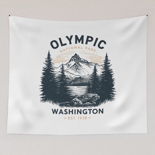 Item preview, Olympic National Park - Washington designed and sold by GoodOldVintage.