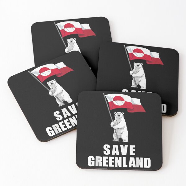 Item preview, save greenland, Nu det Nuuk! Now's Enough! Greenland Flag Funny Saying designed and sold by ohmylore-arts.