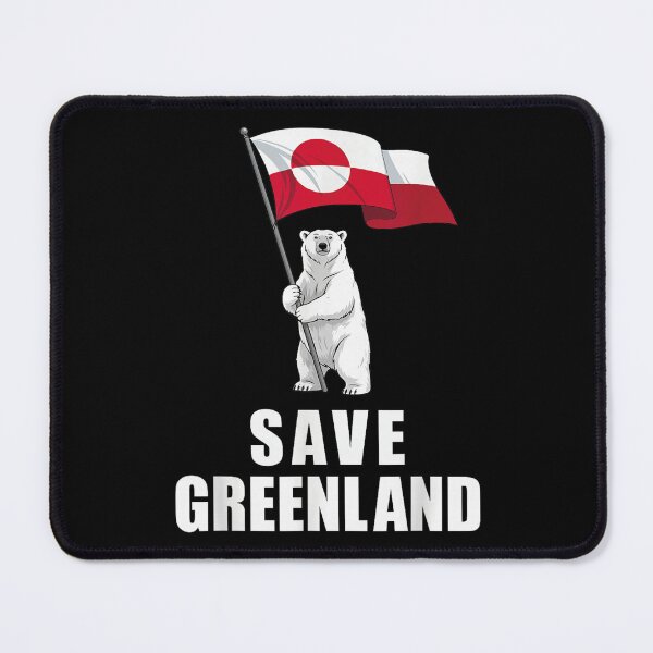 Item preview, save greenland, Nu det Nuuk! Now's Enough! Greenland Flag Funny Saying designed and sold by ohmylore-arts.