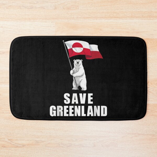 Item preview, save greenland, Nu det Nuuk! Now's Enough! Greenland Flag Funny Saying designed and sold by ohmylore-arts.