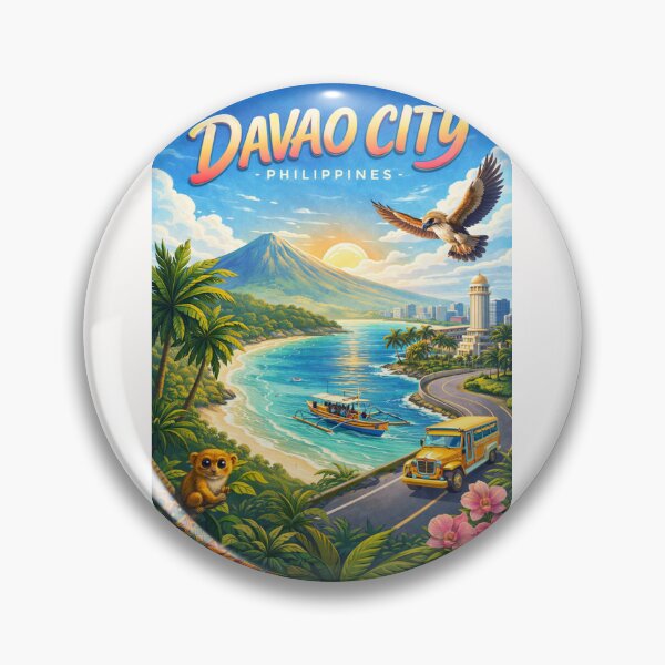 Item preview, Davao City Coastal Charm – Mt. Apo, Samal Island & Cultural Landmarks designed and sold by Places On Earth.