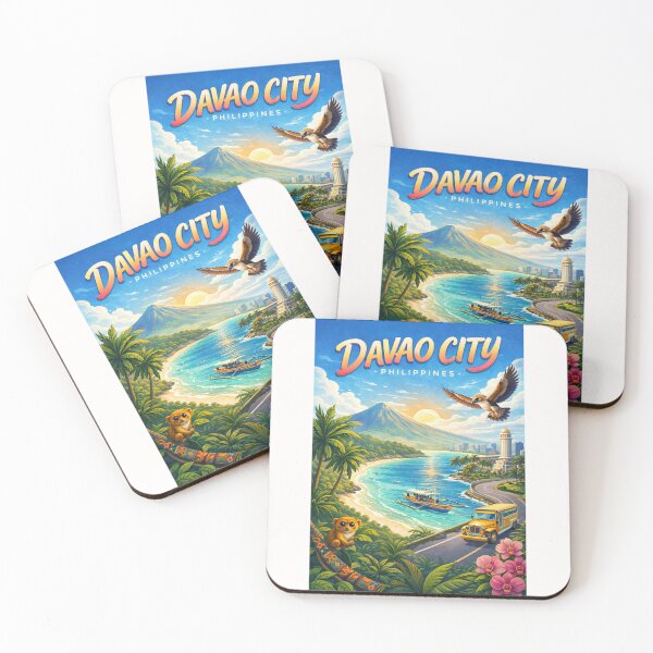 Item preview, Davao City Coastal Charm – Mt. Apo, Samal Island & Cultural Landmarks designed and sold by Places On Earth.