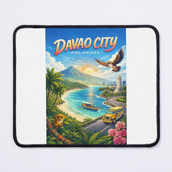 Item preview, Davao City Coastal Charm – Mt. Apo, Samal Island & Cultural Landmarks designed and sold by Places On Earth.
