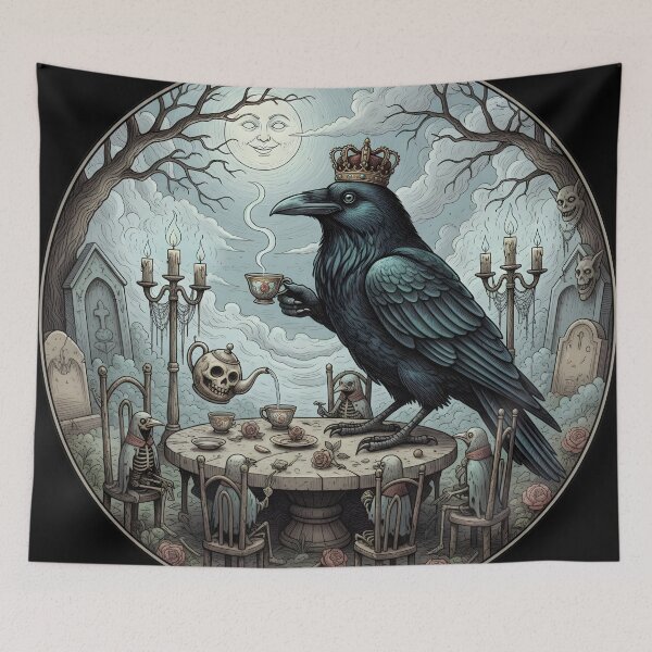 Item preview, The Raven King’s Tea Party designed and sold by Mouraludia.