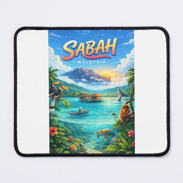 Item preview, Sabah Coastal Splendor – Mount Kinabalu, Coral Reefs & Borneo Wildlife designed and sold by Places On Earth.