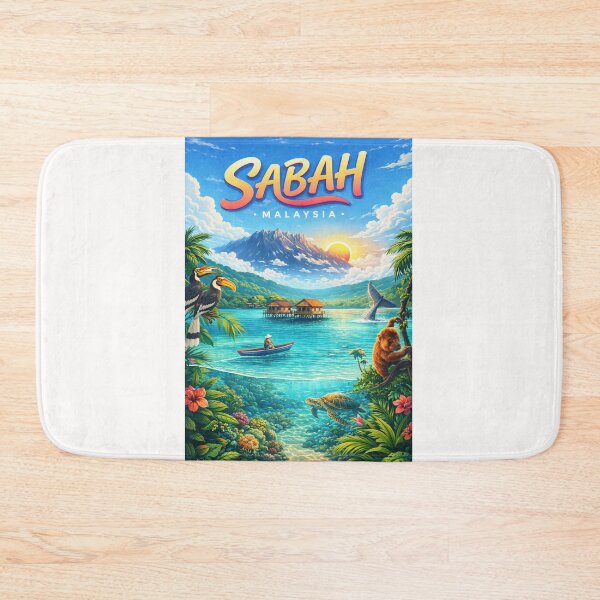 Item preview, Sabah Coastal Splendor – Mount Kinabalu, Coral Reefs & Borneo Wildlife designed and sold by Places On Earth.