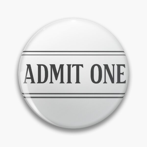 Item preview, Admit one ticket stub with star accents designed and sold by Creative88Art.
