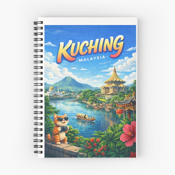 Item preview, Kuching Riverside Magic – Sarawak River, Chinatown & Golden Mosque Glow designed and sold by Places On Earth.
