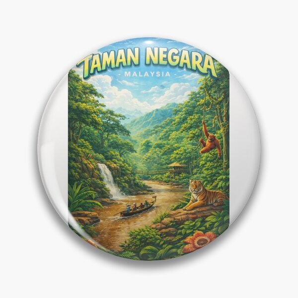 Item preview, Taman Negara Jungle Majesty – Pahang Rainforest, Tigers & Orangutans designed and sold by Places On Earth.