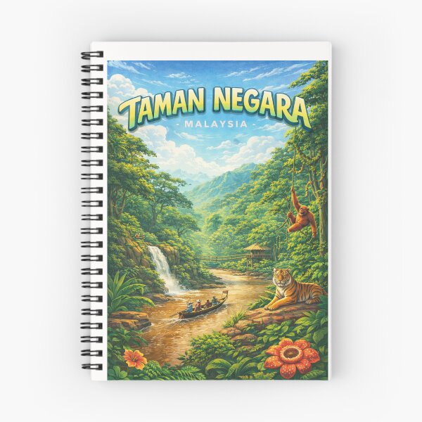 Item preview, Taman Negara Jungle Majesty – Pahang Rainforest, Tigers & Orangutans designed and sold by Places On Earth.