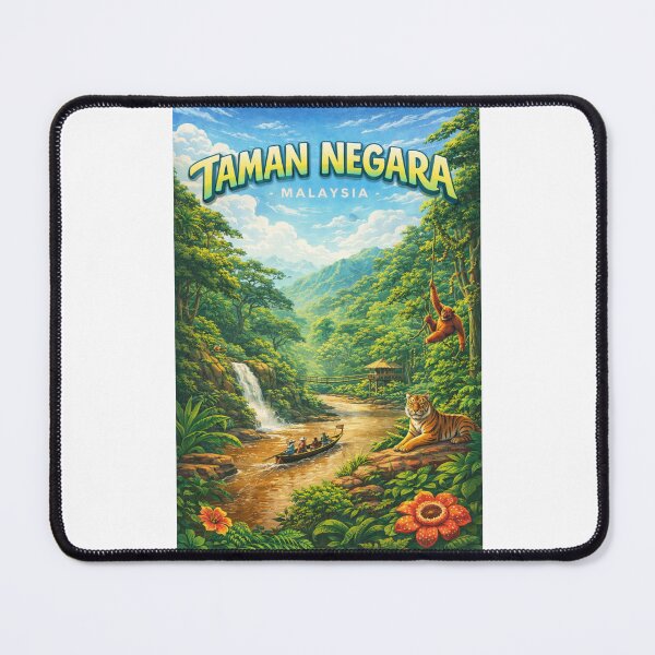 Item preview, Taman Negara Jungle Majesty – Pahang Rainforest, Tigers & Orangutans designed and sold by Places On Earth.