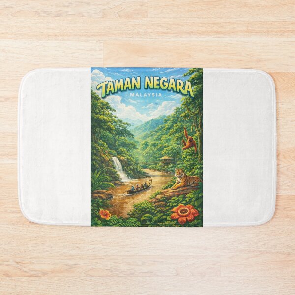 Item preview, Taman Negara Jungle Majesty – Pahang Rainforest, Tigers & Orangutans designed and sold by Places On Earth.