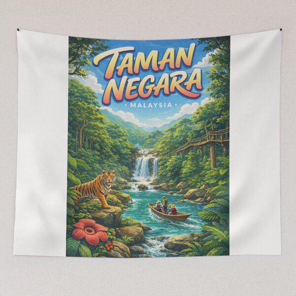 Item preview, Taman Negara River Trails – Gunung Tahan, Canopy Walkway & Lata Berkoh designed and sold by Places On Earth.
