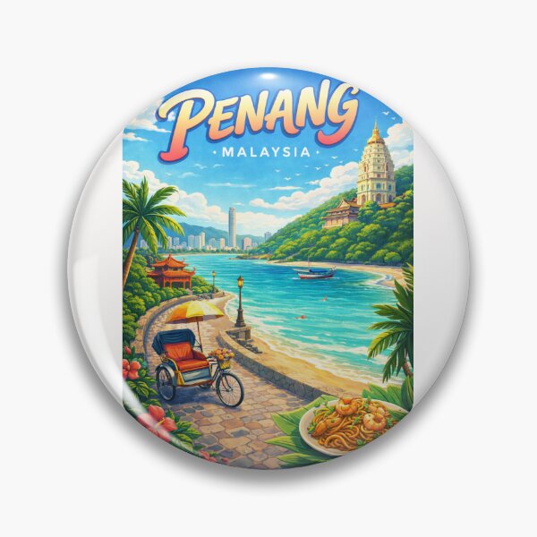 Item preview, Penang Seaside Charm – Gurney Drive, Kek Lok Si & George Town Skyline designed and sold by Places On Earth.