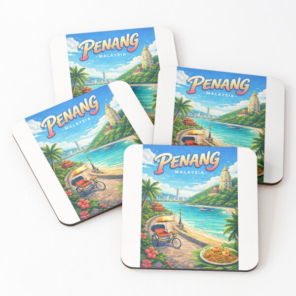 Item preview, Penang Seaside Charm – Gurney Drive, Kek Lok Si & George Town Skyline designed and sold by Places On Earth.