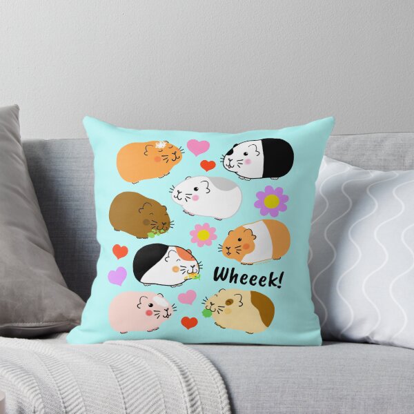 Item preview,  Cute Guinea Pigs with Hearts and Flowers designed and sold by ArtVixen.
