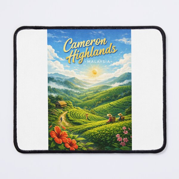 Item preview, Cameron Highlands Sunrise Terraces – Tea Plantations, Brinchang & Mossy Forest designed and sold by Places On Earth.