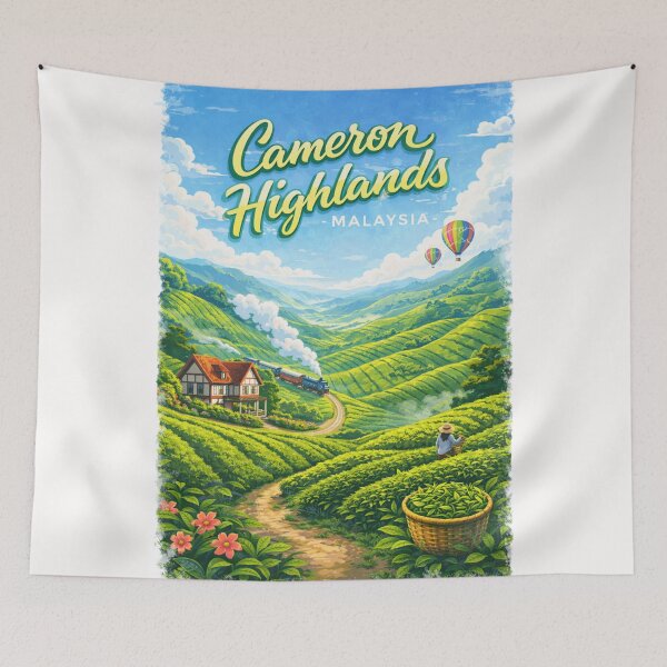 Item preview, Cameron Highlands Rolling Trails – Boh Tea, Tringkap & Hot Air Views designed and sold by Places On Earth.