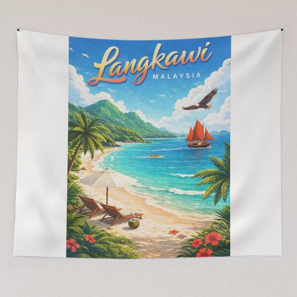 Item preview, Langkawi Beach Escape – Tanjung Rhu, Telaga Harbour & Andaman Sea View designed and sold by Places On Earth.