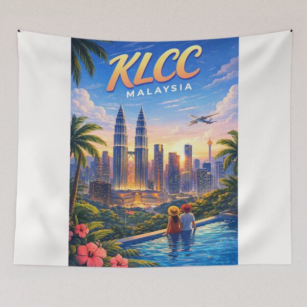 Item preview, KLCC City Lights – Petronas Towers, KL Tower & Sunset Skyline designed and sold by Places On Earth.