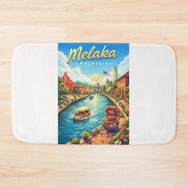 Item preview, Melaka Riverside Heritage – Dutch Square, Jonker Walk & Trishaw Charm designed and sold by Places On Earth.