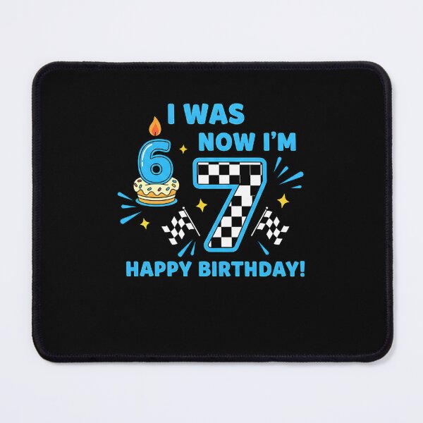Item preview, 7 Years Old Birthday Checkered I was 6 Now I'm 7 Birthday designed and sold by heymbe.